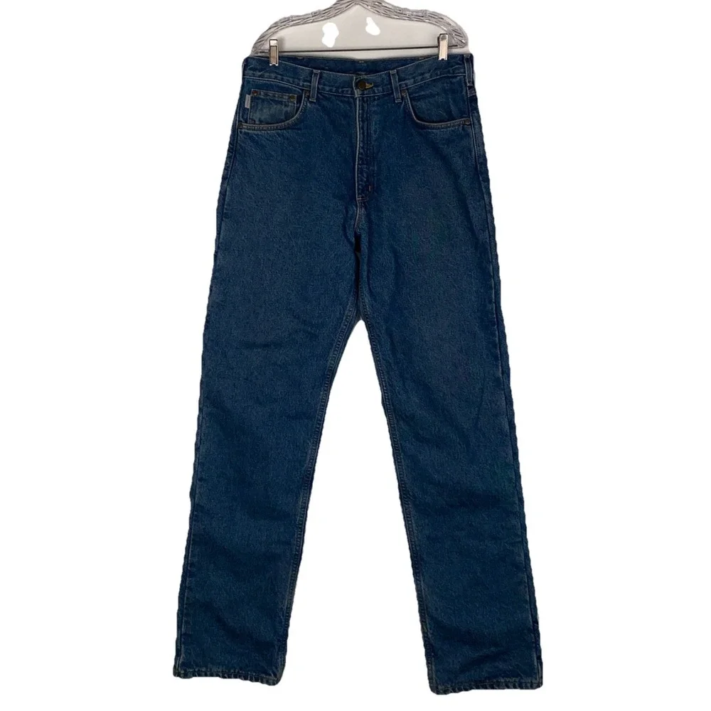 Carhartt Men's 34x36 New Insulated Lined Jeans Workwear Heavy 100% Cotton‎ $189